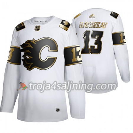 Calgary Flames tröja Johnny Gaudreau 13 2019-2020 Adidas Golden Edition Vit Authentic - NHL Tröjor Herr Calgary Flames tröja Johnny Gaudreau 13 2019-2020 Adidas Golden Edition Vit Authentic - NHL Tröjor Herr